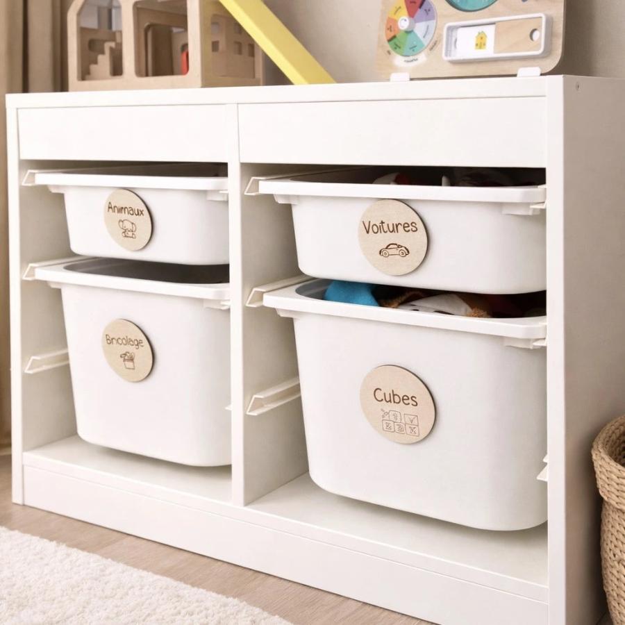 Marques bacs enfant en bois