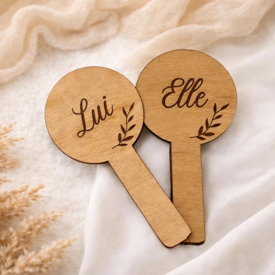 Duo de pancartes Elle & Lui - jeu des mariés