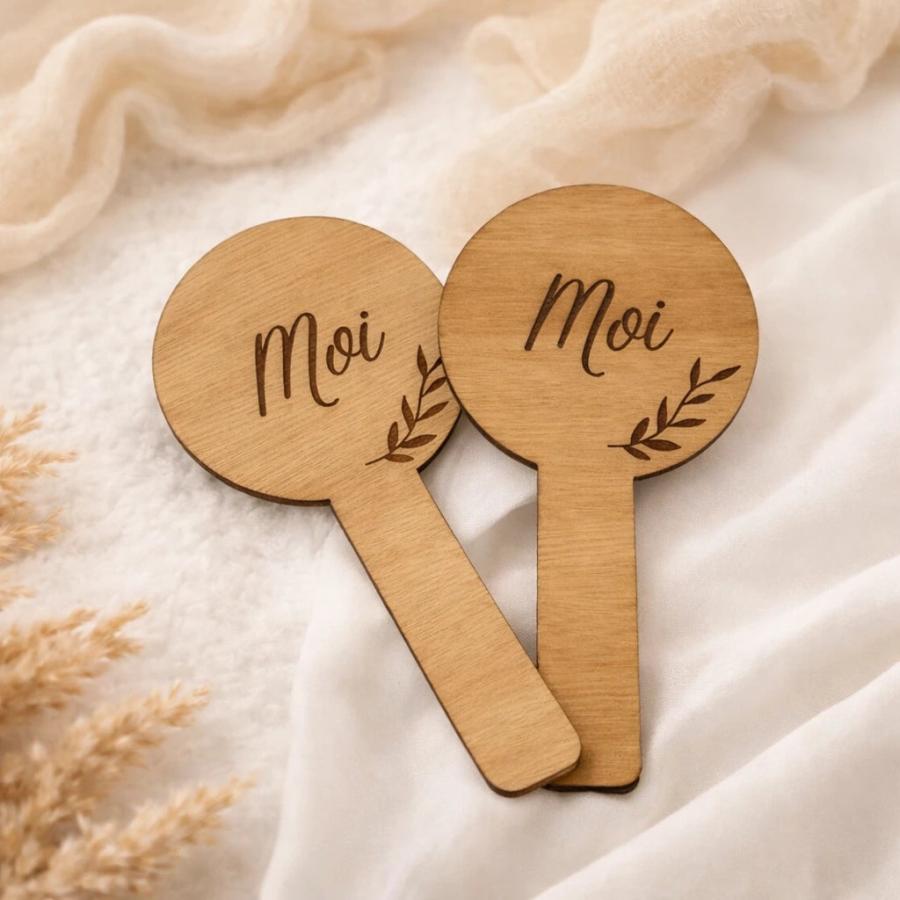 Duo de pancartes Elle & Lui - jeu des mariés