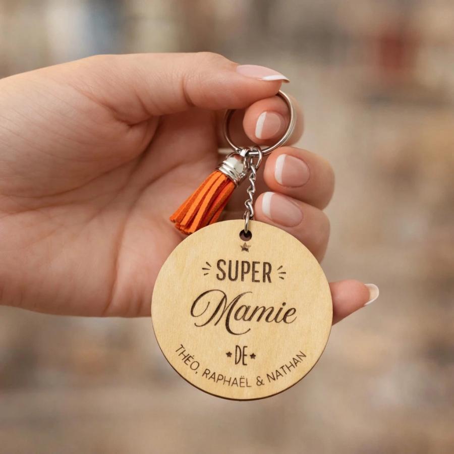 porte clé personnalisé bois